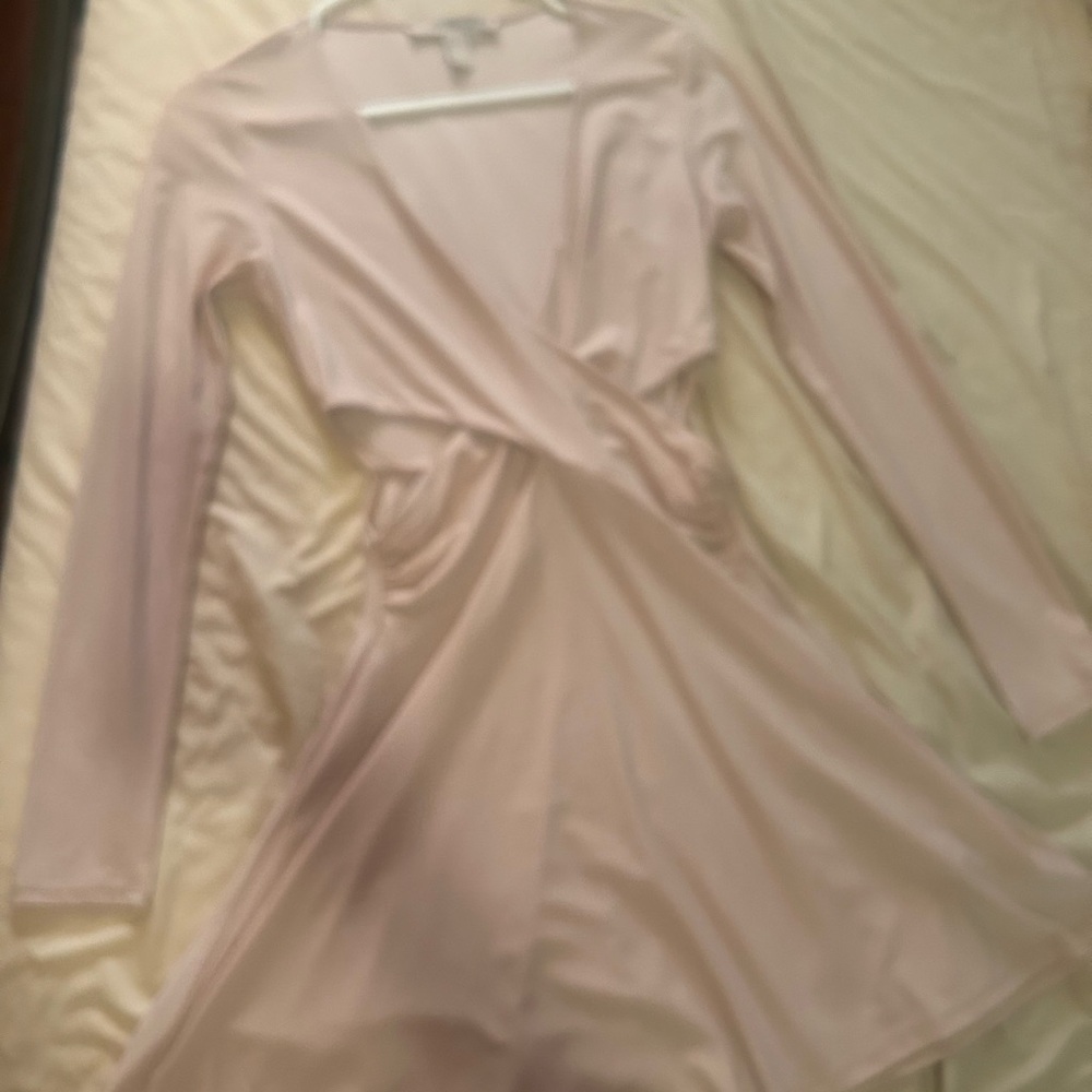 Forever 21 Light Pink Long Sleeve Dress
